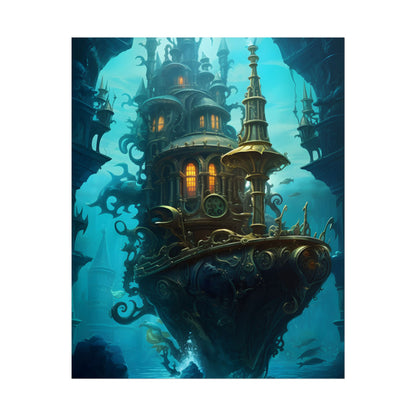 Steampunk Dive: Explore Captain Nemos Nautilu - Poster