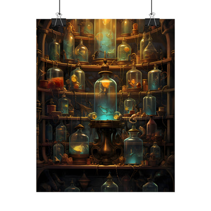 Lab Curiosities: Mysterious Research Space Artwork - Poster
