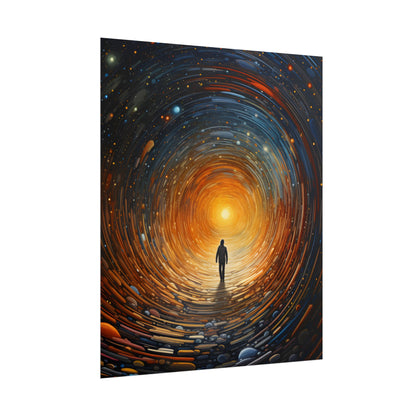 Space-Time Explorer: Intergalactic Adventure Digital Art - Poster