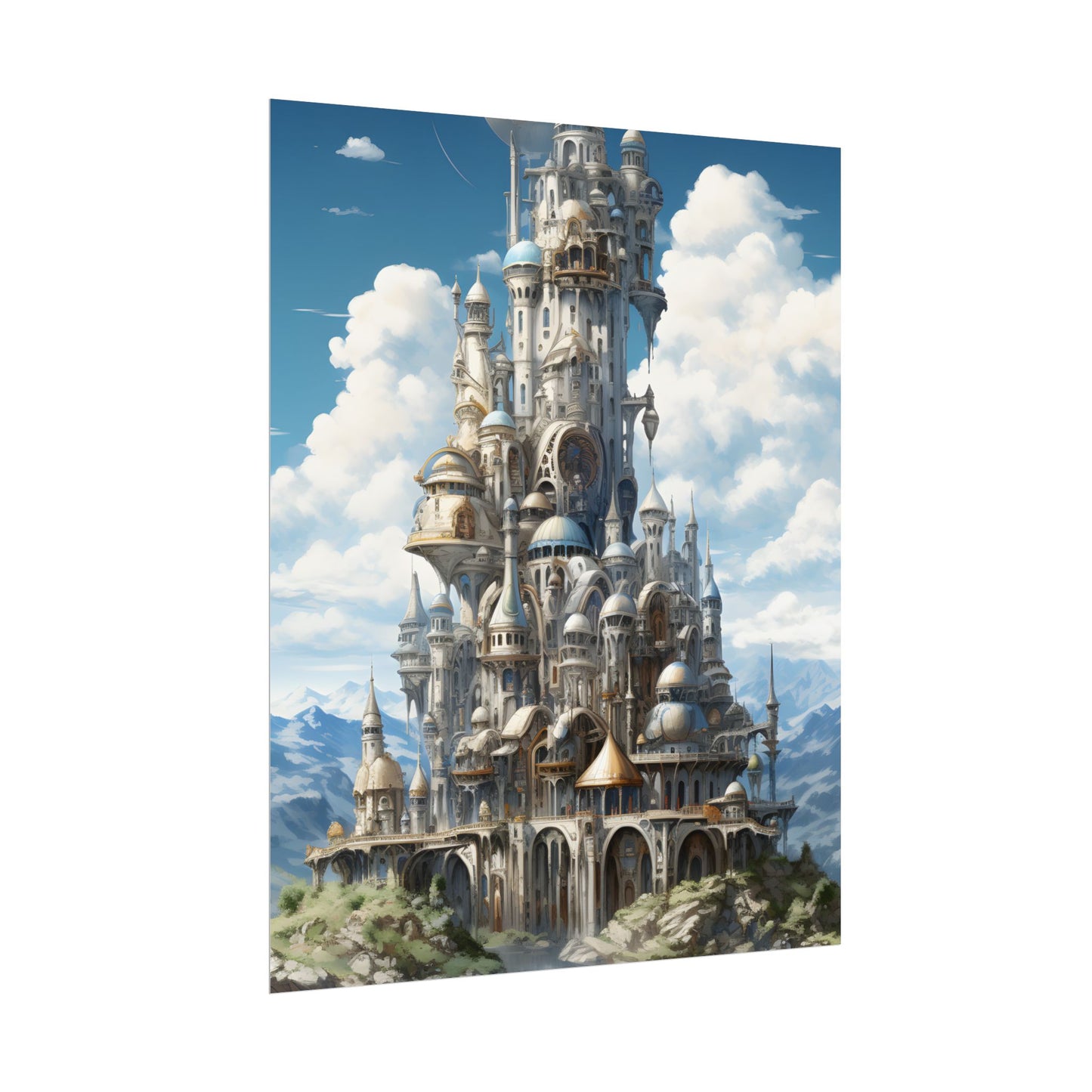 Floating City Columbia 6: Breathtaking Modern Cityscape - Poster