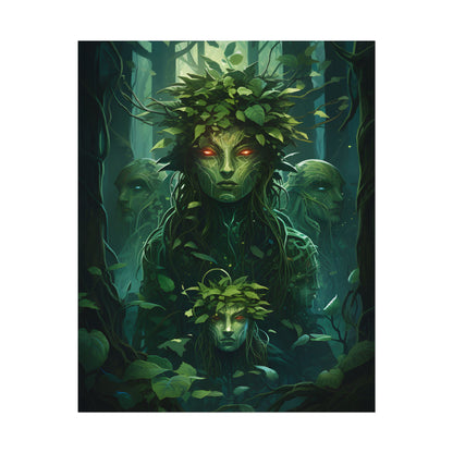 Mystical Forest Guardians: Serene Ancient Tree Spirits - Poster