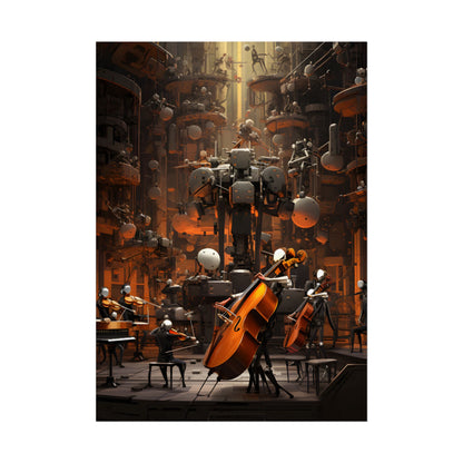 6 Sentient Robot Musicians: A Symphony of Artistic Expression - Poster