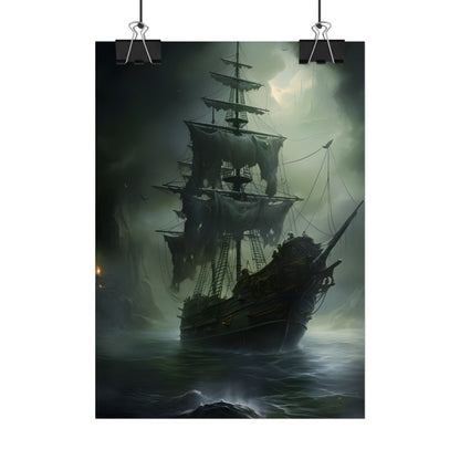 Pirate Ghost Ship: Sailing Through the Ocean - Poster