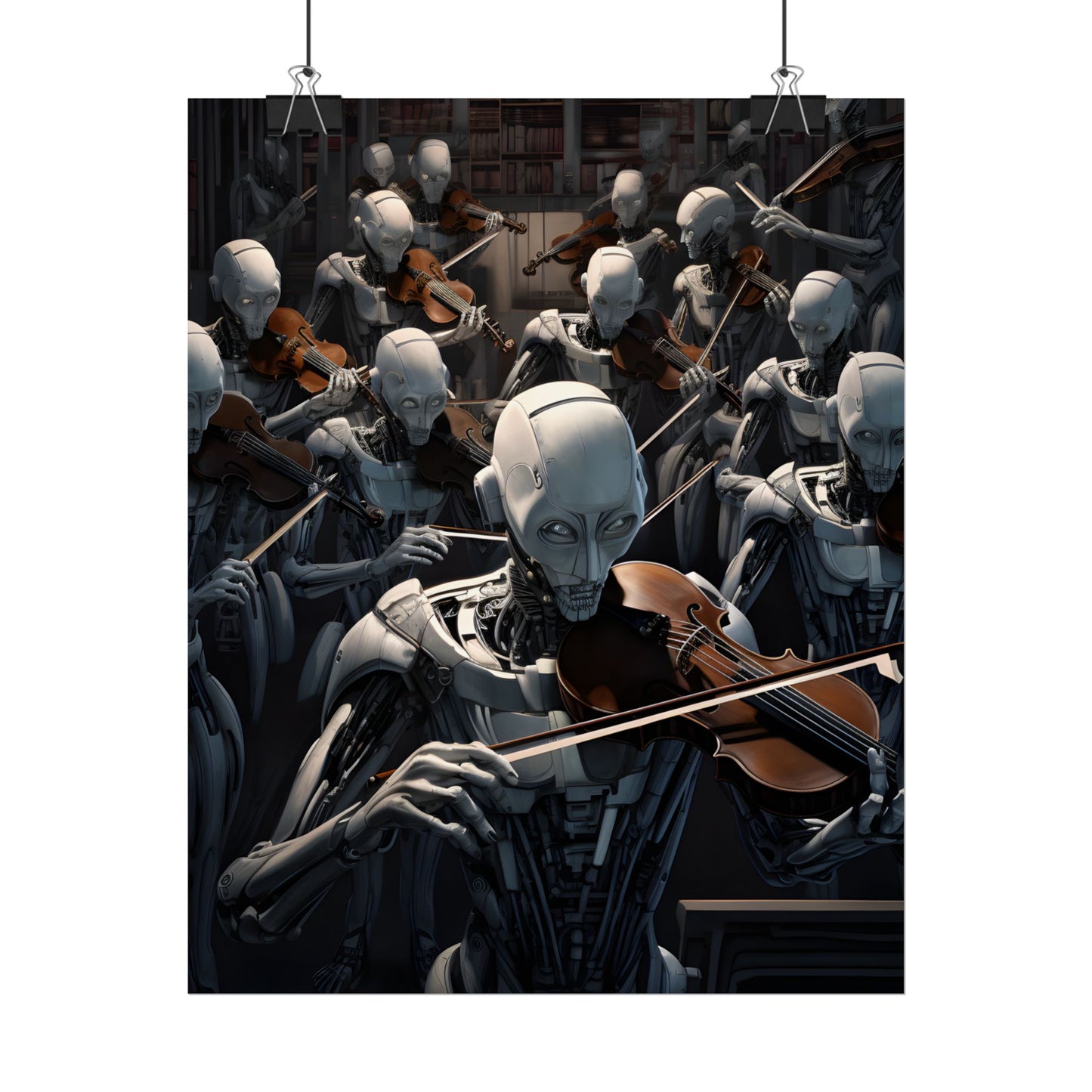 Sentient Robot Symphony: A Robot Orchestra - Poster