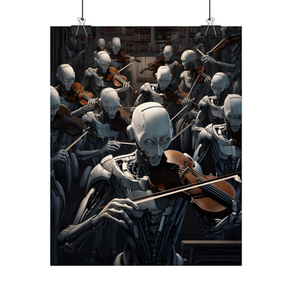 Sentient Robot Symphony: A Robot Orchestra - Poster