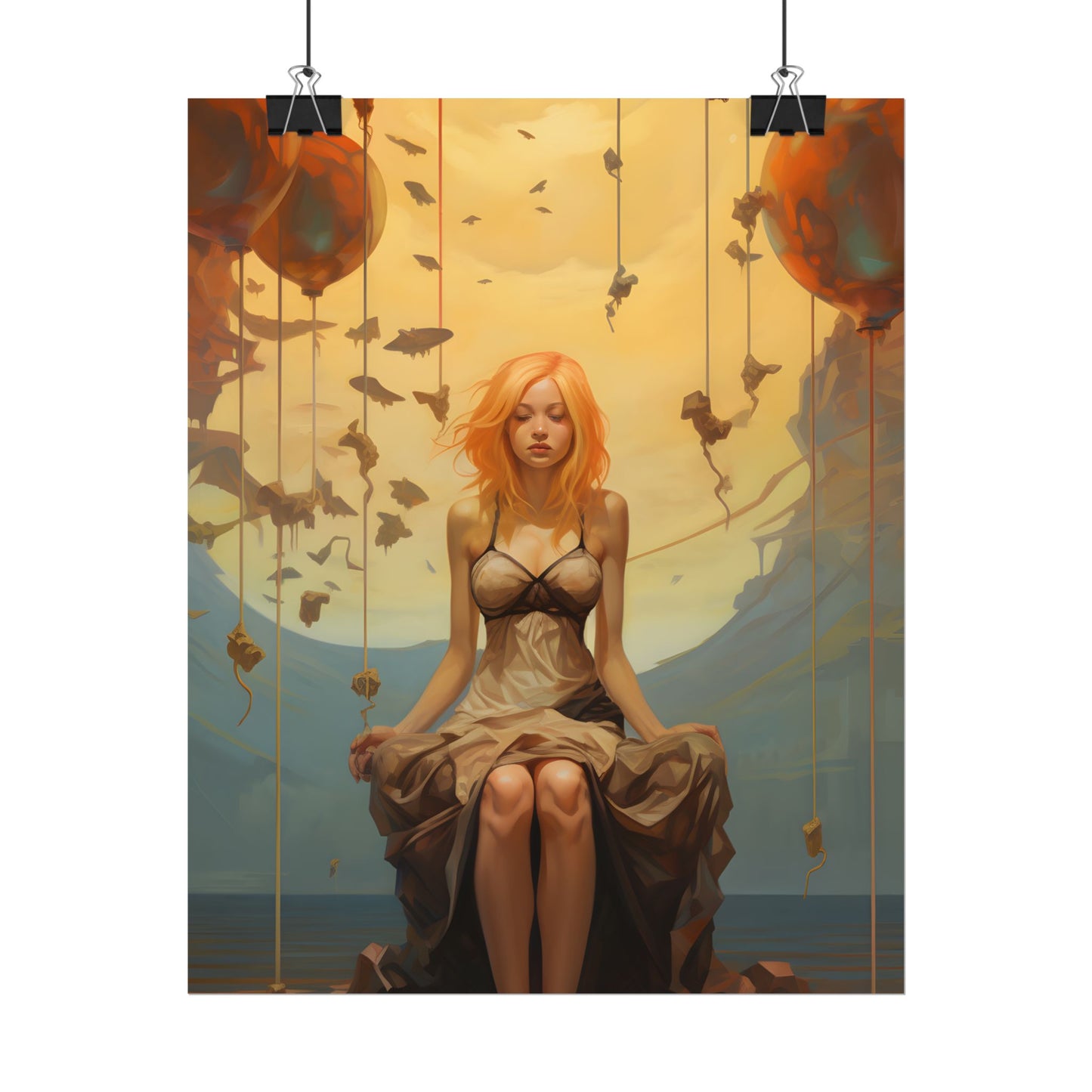 Leg Study in Natural Light: Dark Art Photography - Poster