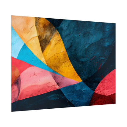 Vibrant Abstract Textured Design: Colorful Artwork - Poster