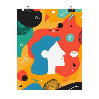 Vibrant Growth Mindset: Colorful Motivation Art - Poster