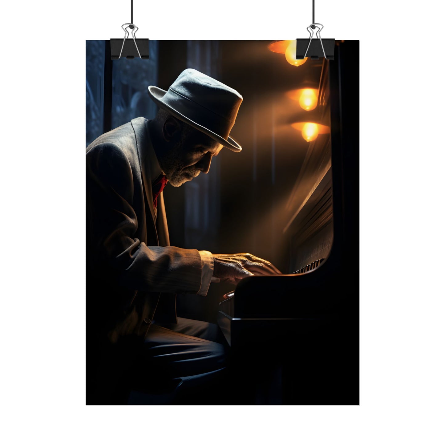 Intricate Piano Moment: Reflections of a Musician - Poster