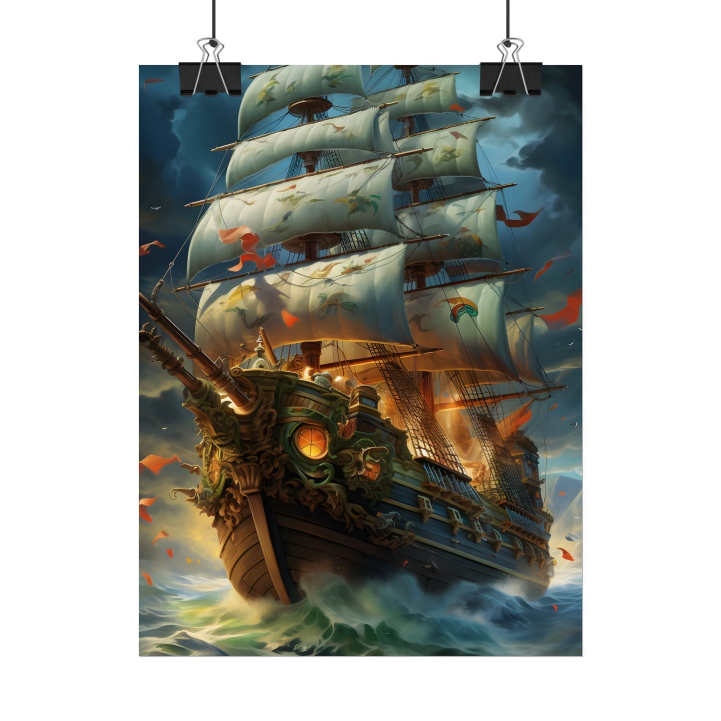 Time-Traveling Sailors: Pirate Crew Adventure Artwork - Poster
