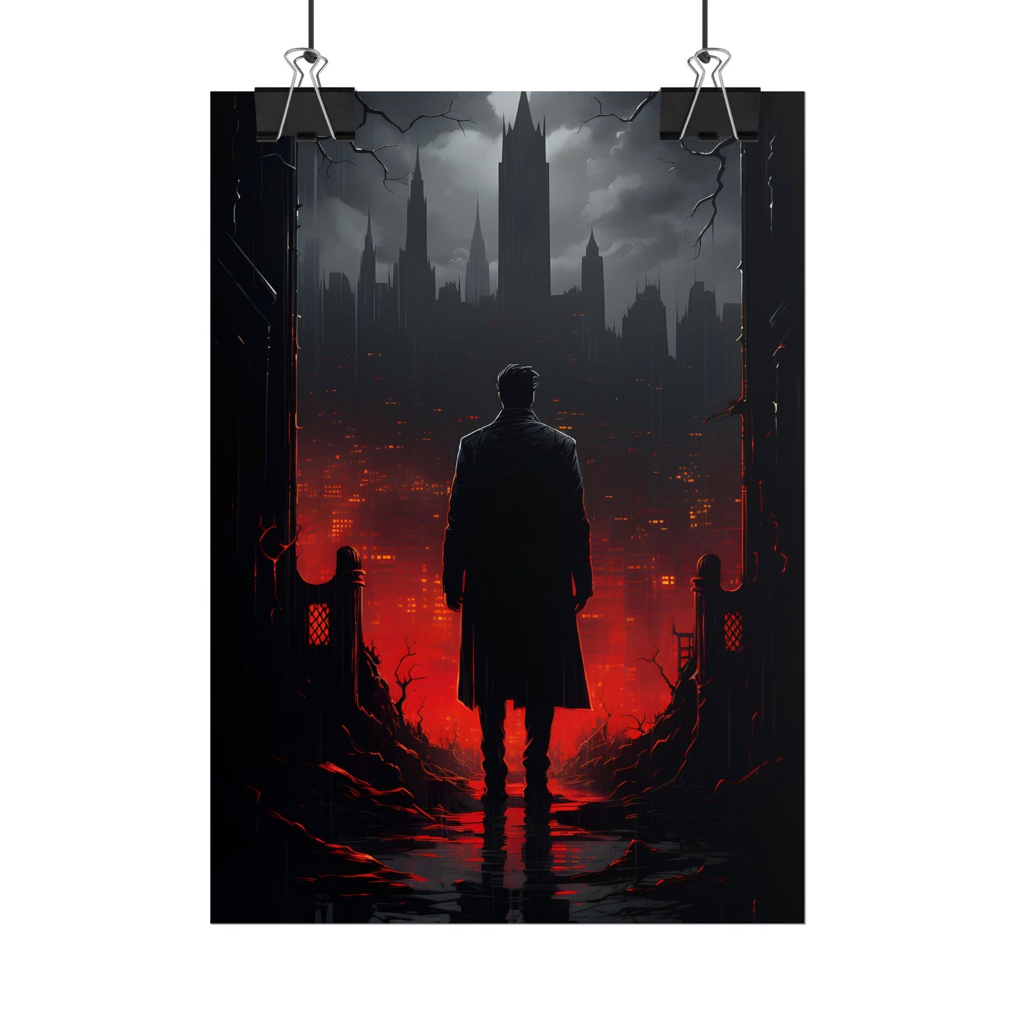 Urban Fantasy Detective: City Streets Mystery Artwork - Poster
