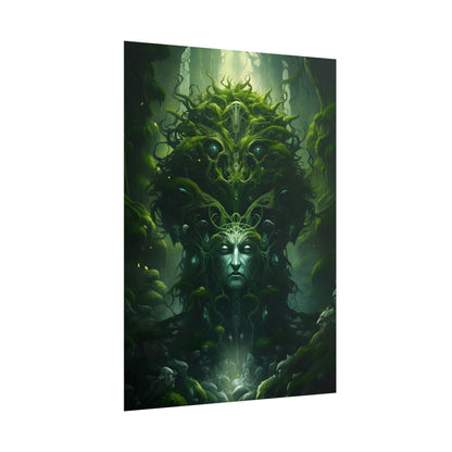 Mystical Forest Guardians: Ancient Tree Spirits Ethereal Artwork - Poster