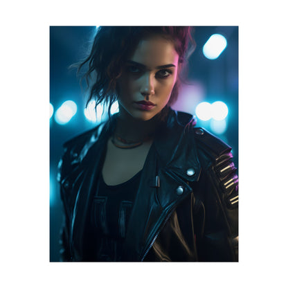 Cyberpunk Dark Beauty: Teenage Artwork - Poster