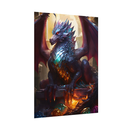 Ancient Dragon's Majestic Lair: Fantasy Guardians of Old - Poster