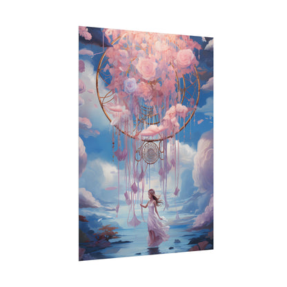 Dreamscape of Whispers: Ethereal Realm Digital Artwork - Poster