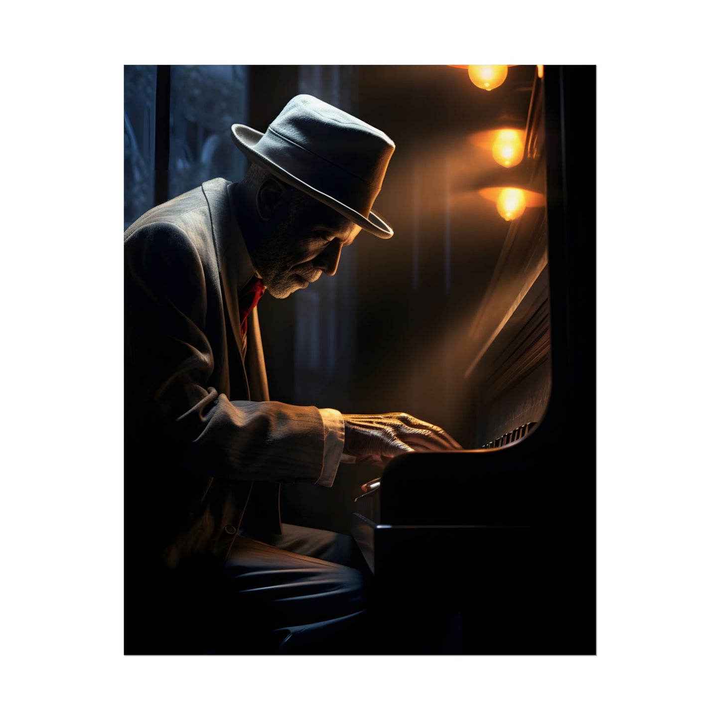 Intricate Piano Moment: Reflections of a Musician - Poster