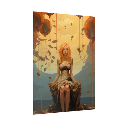 Leg Study in Natural Light: Dark Art Photography - Poster