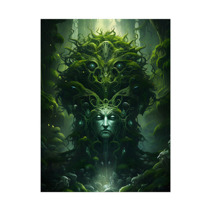 Mystical Forest Guardians: Ancient Tree Spirits Ethereal Artwork - Poster