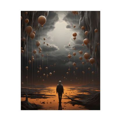 Freedom in Nature: Casual Outdoor Portrait - Poster