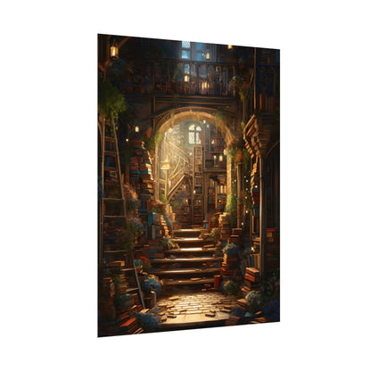 Magical Bookshop: Cozy Artwork of a Charming Bookshop - Poster