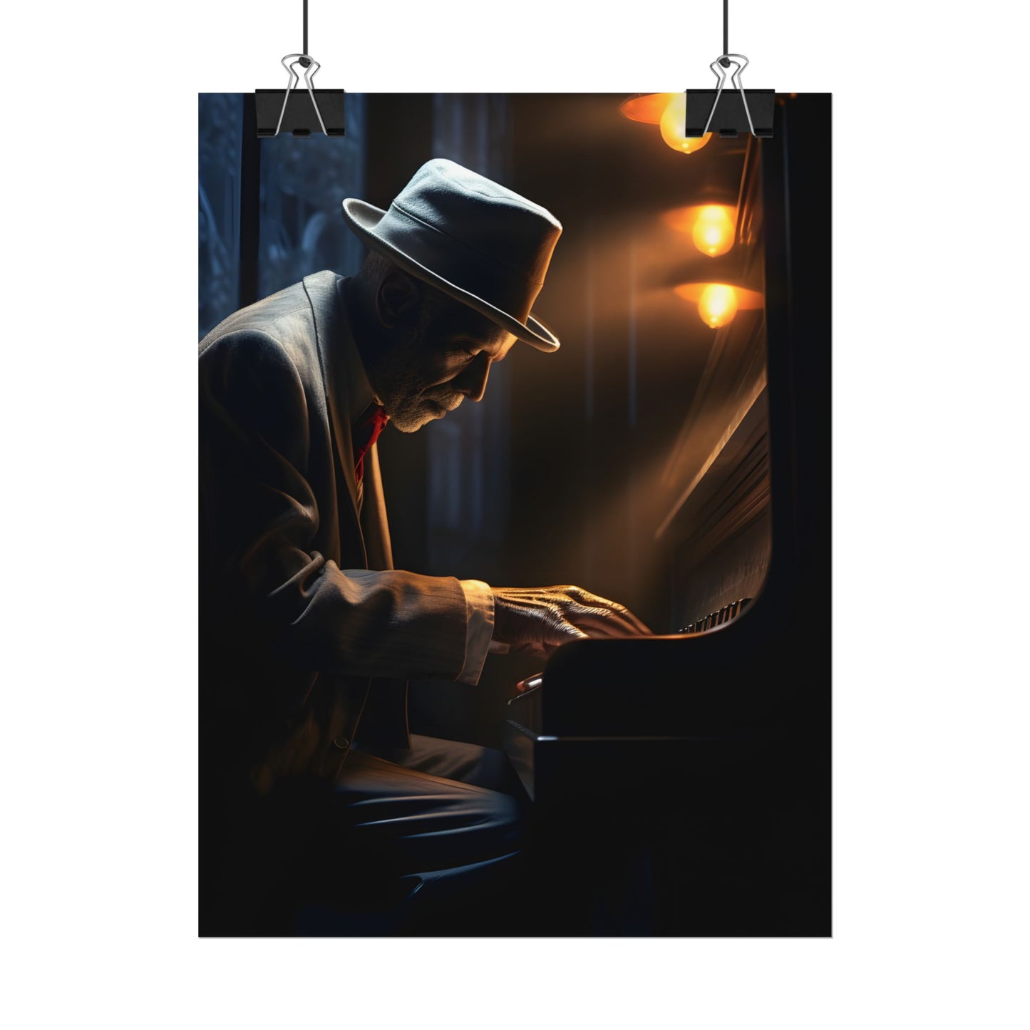 Intricate Piano Moment: Reflections of a Musician - Poster