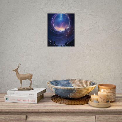 Black Hole Galaxy: Cosmic Digital Artwork - Poster