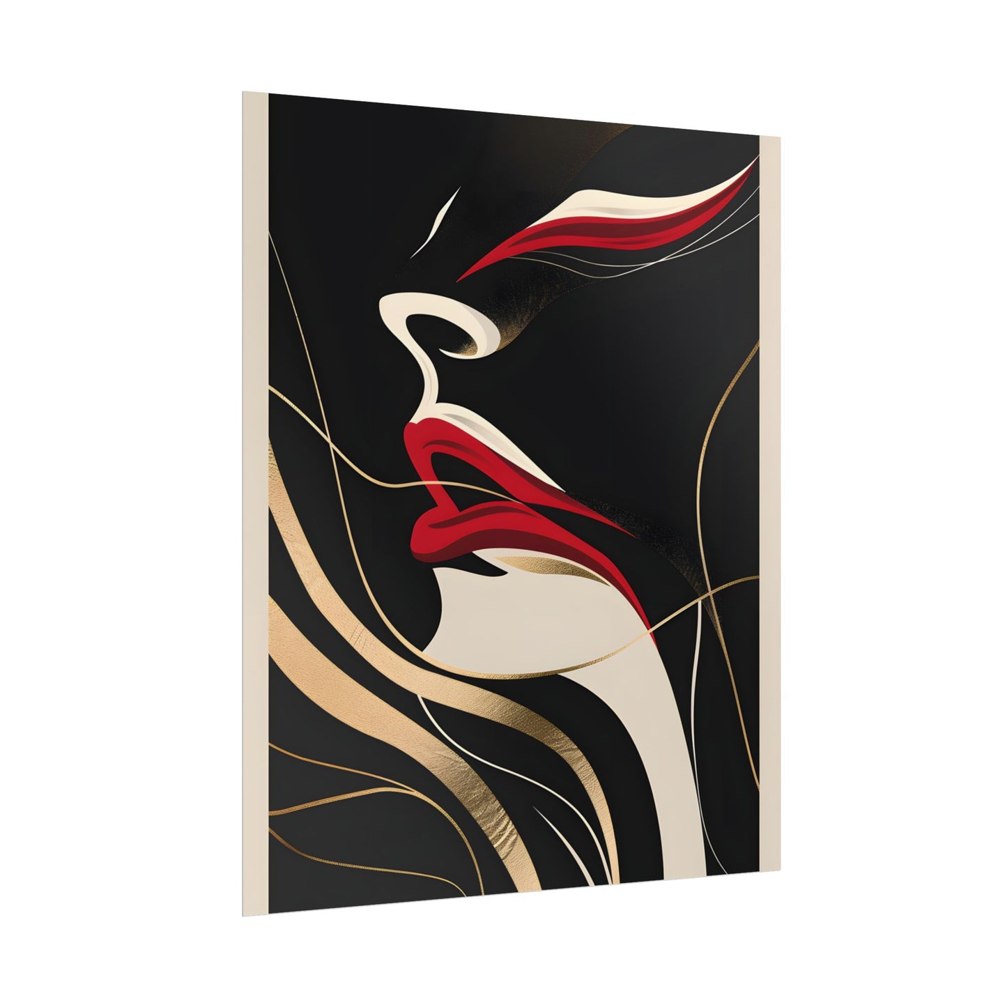 Elegant Art Nouveau Peacock: Timeless Vintage Beauty - Poster