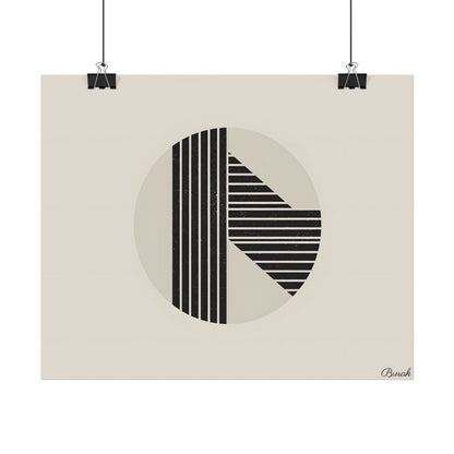 Modern Minimalist Poster: Bold Typography and Geometric Forms - Poster
