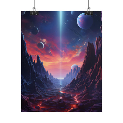 Black Hole Odyssey: A Massive Planet in Space - Poster