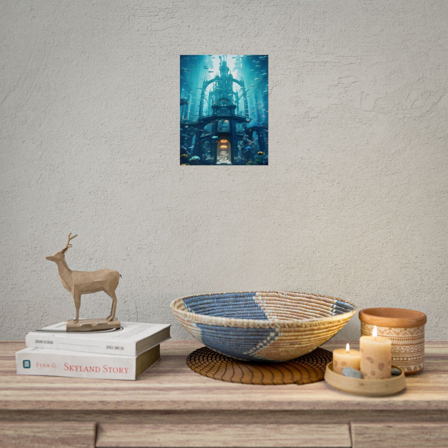Futuristic Underwater City: Submerged Metropol Artwork - Poster