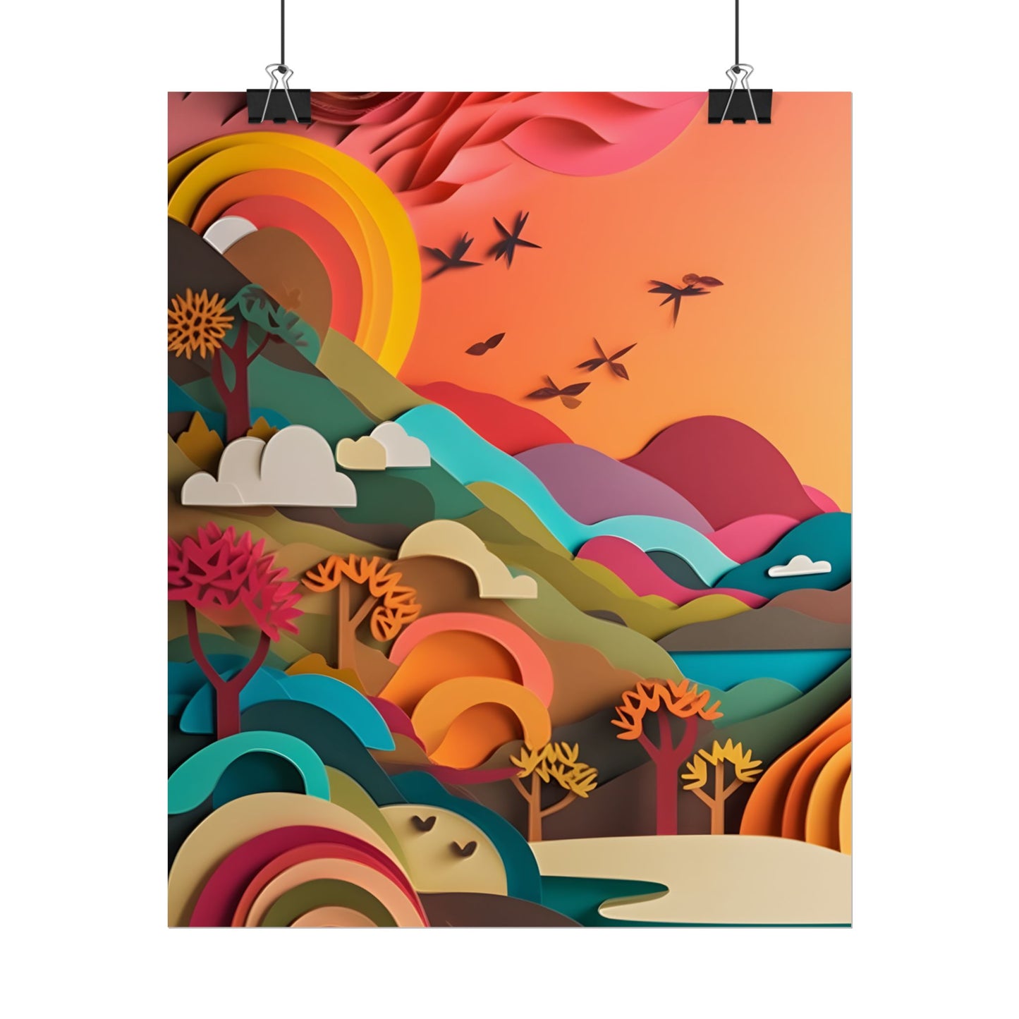 European Quilled Artwork: A Masterpiece of Paper Intricacy - Poster