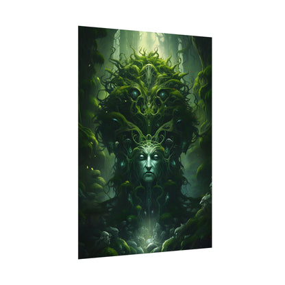 Mystical Forest Guardians: Ancient Tree Spirits Ethereal Artwork - Poster