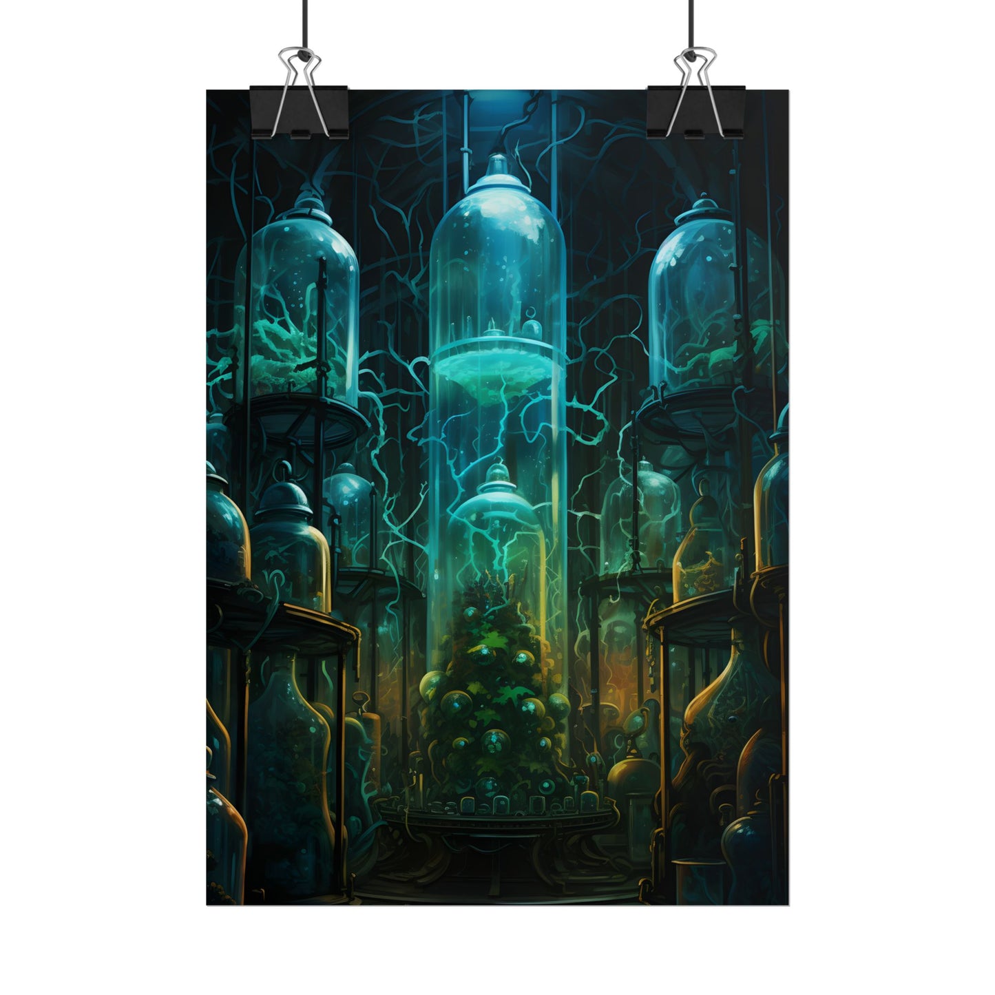 Molecular Secrets: Laboratory Artwork Showcase - Poster