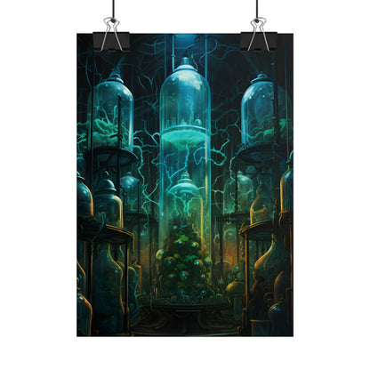 Molecular Secrets: Laboratory Artwork Showcase - Poster