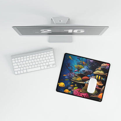 Underwater Paradise: A Sanctuary of Vibrant Marine Life - Artwork - Desk Mat