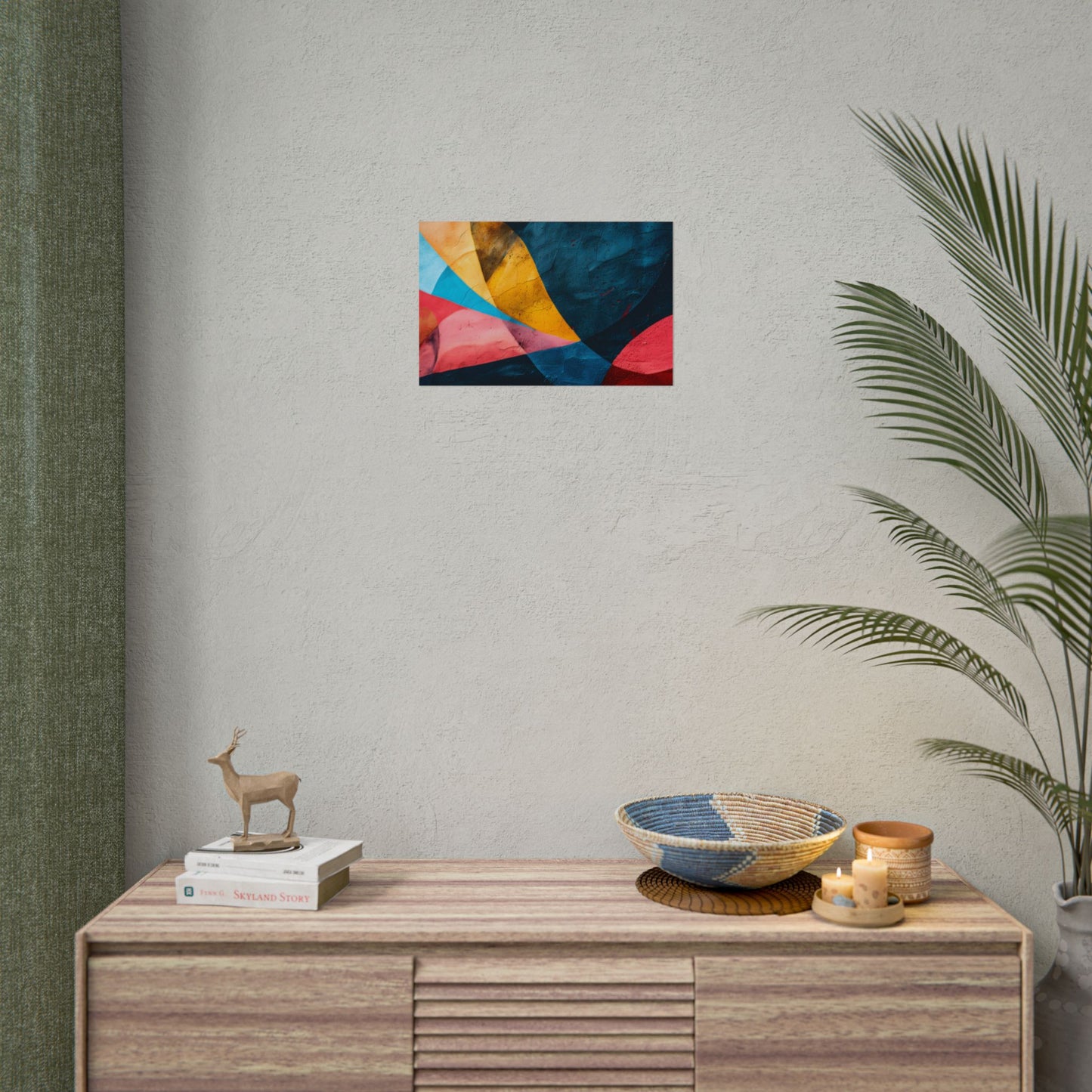 Vibrant Abstract Textured Design: Colorful Artwork - Poster