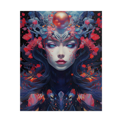 Otherworldly Celestial Dreams: Starry Night Artwork - Poster