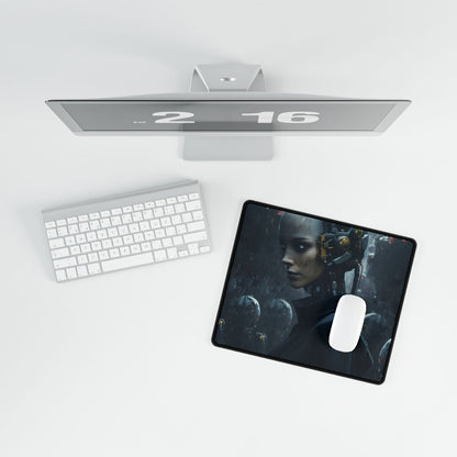 A group of charismatic thieves pull off a daring robotic art heist - Action - Desk Mat