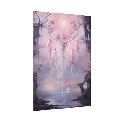 Ethereal Dreamcatcher Realm: Surreal Dreamscape Art - Poster