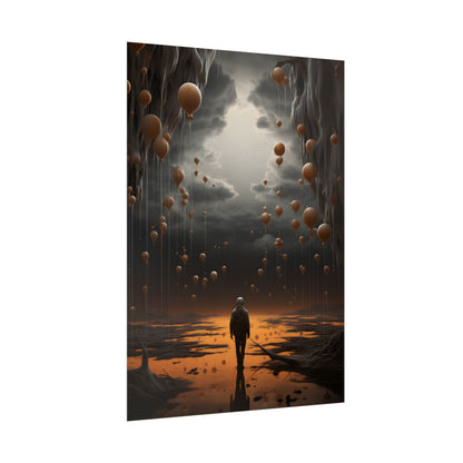 Freedom in Nature: Casual Outdoor Portrait - Poster