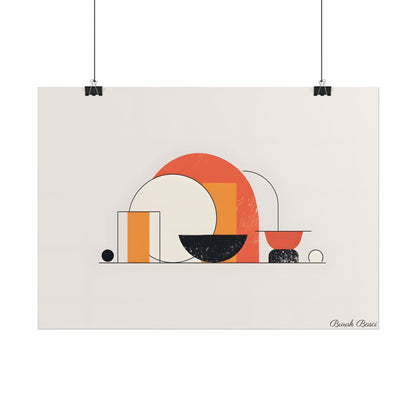Minimalist Digital Product Design: Bold Block Artwork - Poster