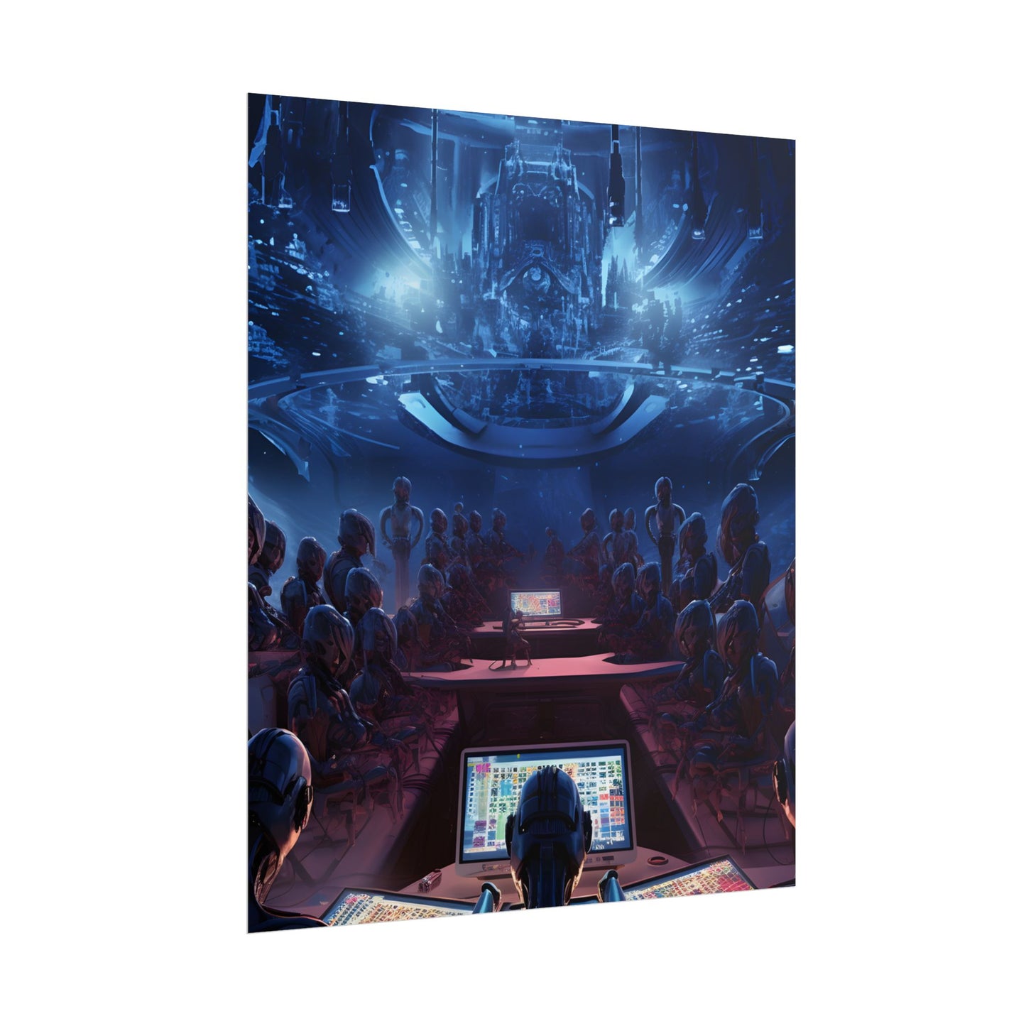 Futuristic Robot Orchestra: Musical Performance Art - Poster