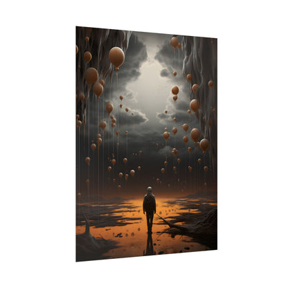 Freedom in Nature: Casual Outdoor Portrait - Poster