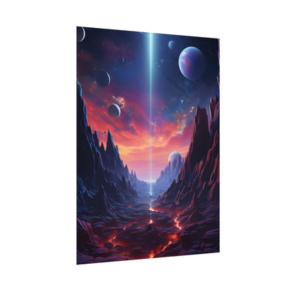 Black Hole Odyssey: A Massive Planet in Space - Poster