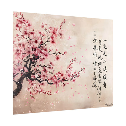 Elegant Cherry Blossom: Japanese Art Photography - Poster