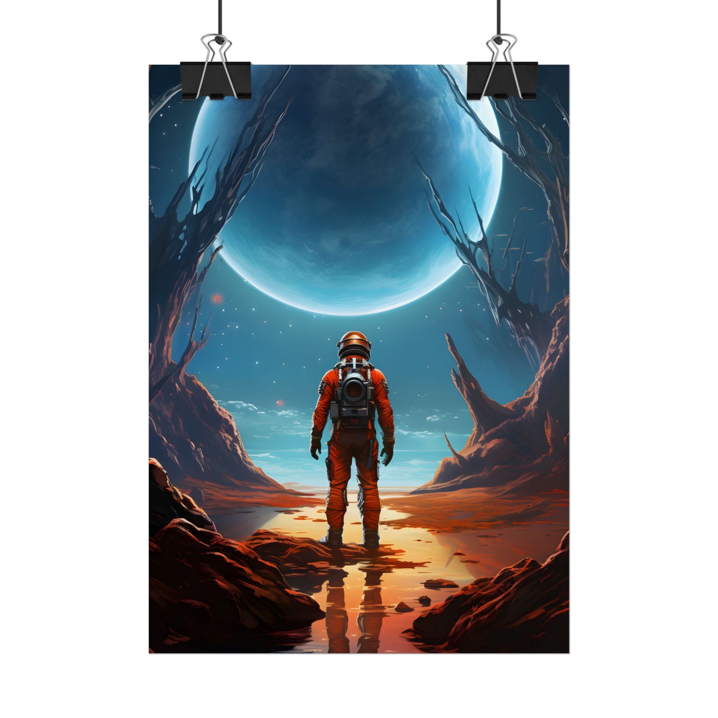 Futuristic Wilderness Explorer - Poster