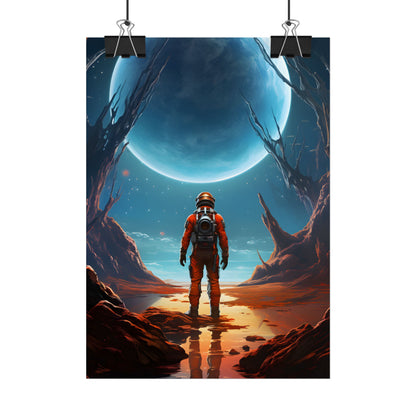 Futuristic Wilderness Explorer - Poster