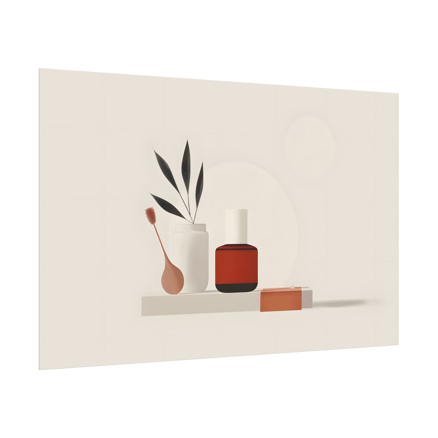 Minimalist Electronic Device: Bold Modern Art Illustration - Poster