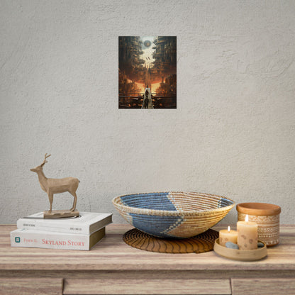Perfect Futuristic Cityscape: Dystopian Utopia Urban Artwork - Poster