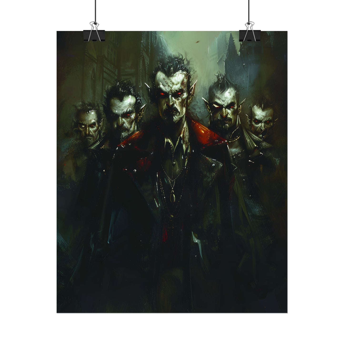 Gothic Vampires: Dark Fantasy Artwork - Poster